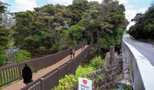 Kaiwaka footbridges in the west